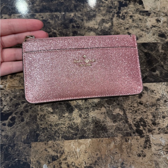 Kate Spade Pink Glitter Slim Cardholder - Picture 3 of 13